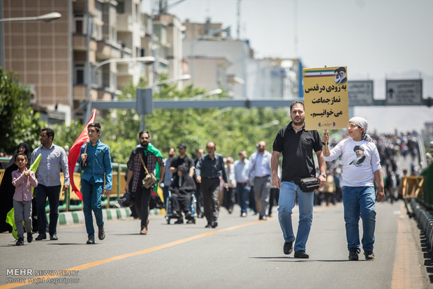 راهپیمایی روز قدس در تهران 