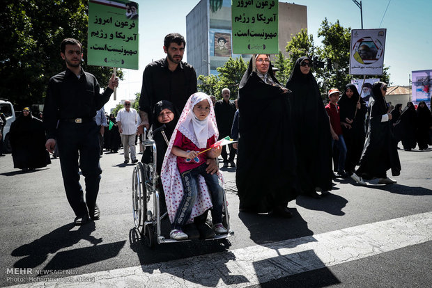 راهپیمایی روز قدس در تهران