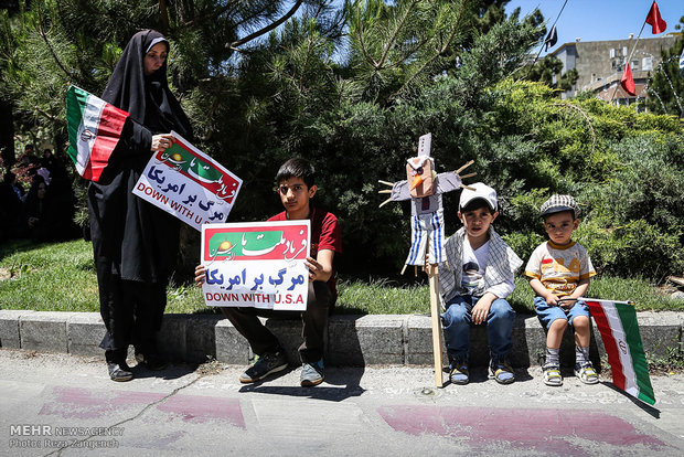 راهپیمایی روز قدس در همدان