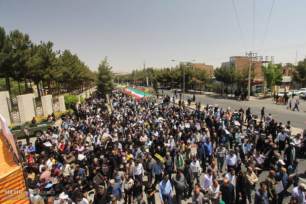 راهپیمایی روز جهانی قدس در بیرجند