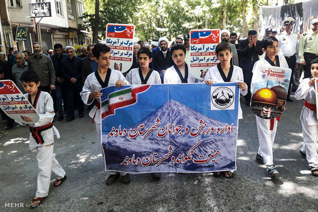 راهپیمایی روز قدس در شهرستان دماوند - شمیم علاالدینی