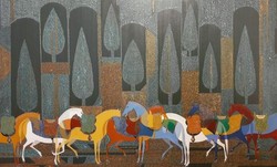 A painting by Mohammad-Hadi Fadavi