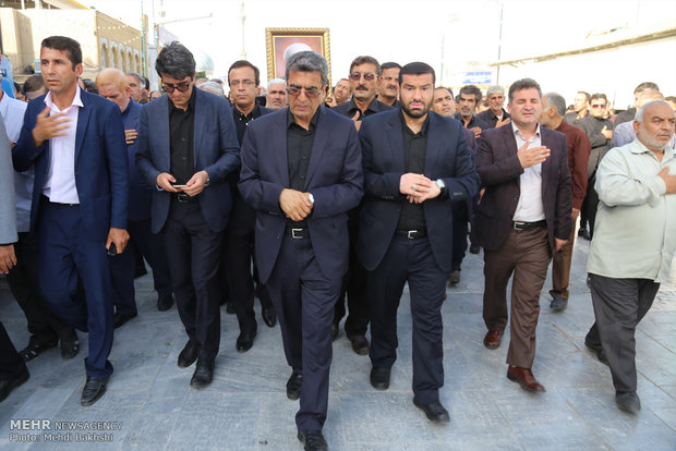 مراسم تشییع پیکر حجت‌الاسلام احمد احمدی در قم‎