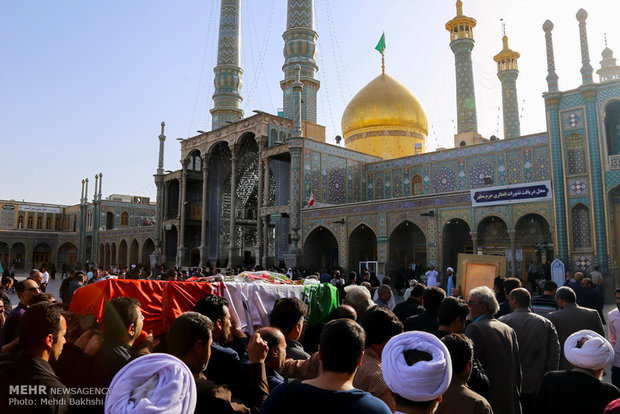 مراسم تشییع پیکر حجت‌الاسلام احمد احمدی در قم‎