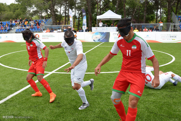 Iran shatters France 7-0 in Blind Football World Cup