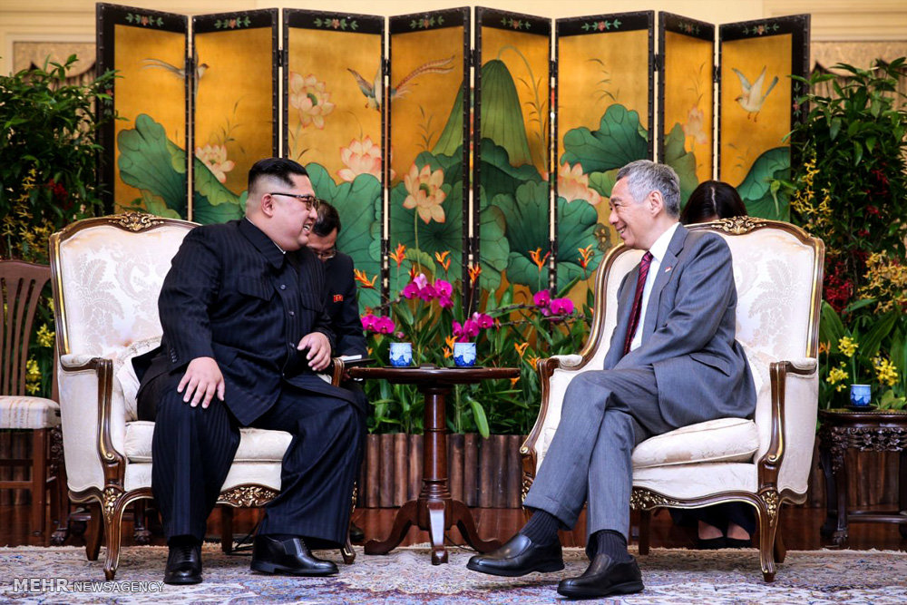 ورود رهبران آمریکا و کره شمالی به سنگاپور‎