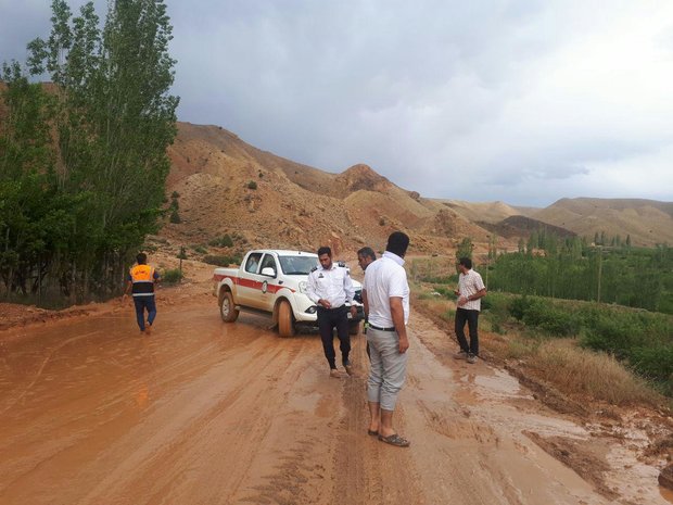 راه روستای سیل زده «جیلزجند» فیروزکوه بازگشایی شد