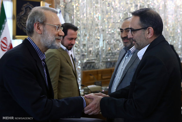  دیدار اعضای شورای مرکزی حزب موتلفه اسلامی با رئیس مجلس