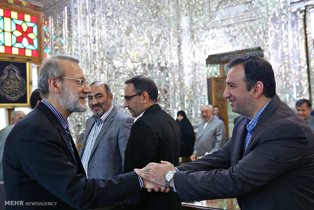  دیدار اعضای شورای مرکزی حزب موتلفه اسلامی با رئیس مجلس