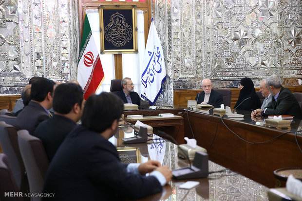  دیدار اعضای شورای مرکزی حزب موتلفه اسلامی با رئیس مجلس