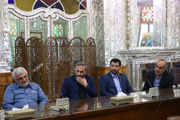  دیدار اعضای شورای مرکزی حزب موتلفه اسلامی با رئیس مجلس