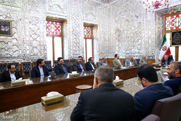  دیدار اعضای شورای مرکزی حزب موتلفه اسلامی با رئیس مجلس