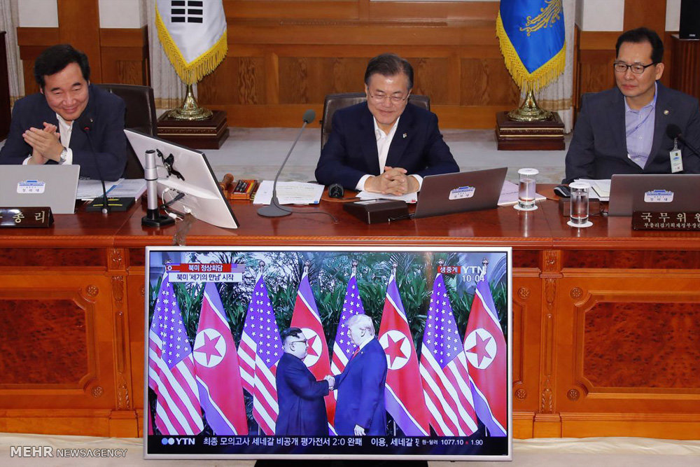 واکنش ها به ملاقات رهبران آمریکا و کره شمالی