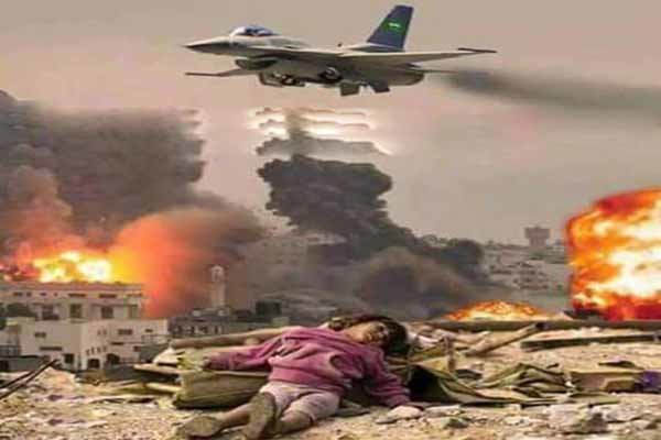 یمن پر سعودی عرب کے جنگی طیاروں کا  وحشیانہ حملہ