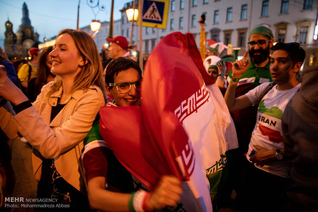 شادی هواداران در سن پترزبورگ