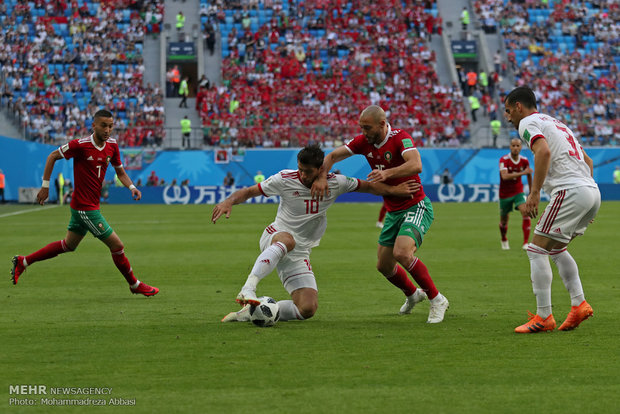 Iran 1-0 Morocco at World Cup 2018