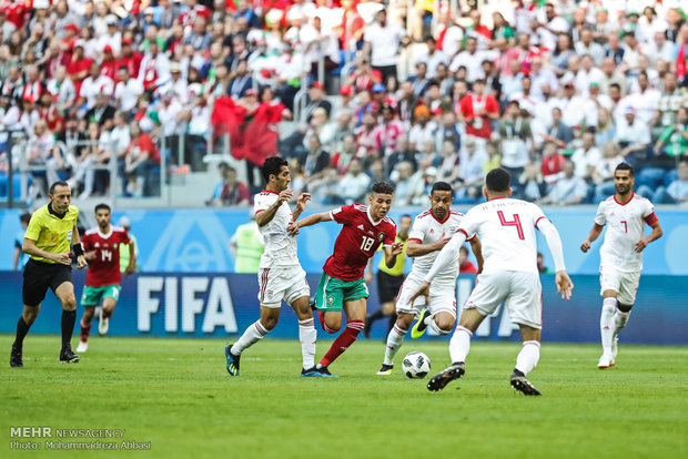 Iran 1-0 Morocco at World Cup 2018