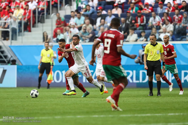 Iran 1-0 Morocco at World Cup 2018