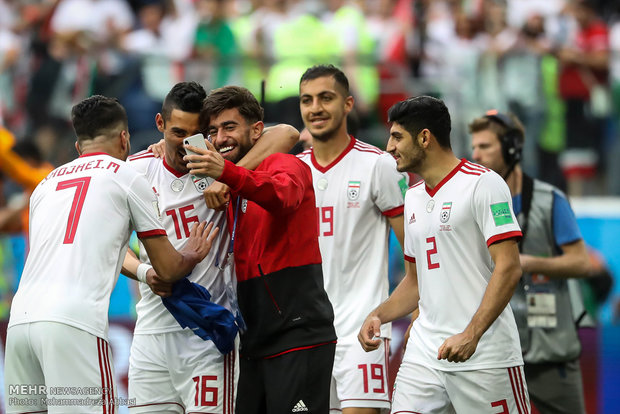 دیدار تیم های ملی فوتبال ایران و مراکش