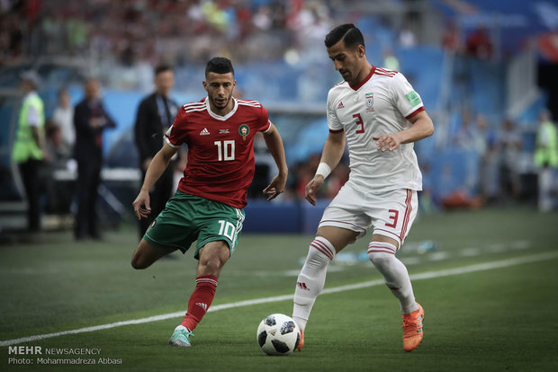 دیدار تیم های ملی فوتبال ایران و مراکش