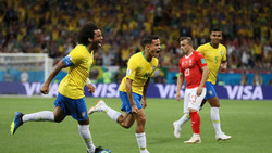 پیروزی برزیل مقابل سوئیس در نیمه اول