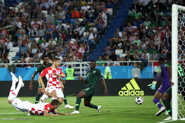 دیدار تیم های ملی فوتبال کرواسی و نیجریه‎