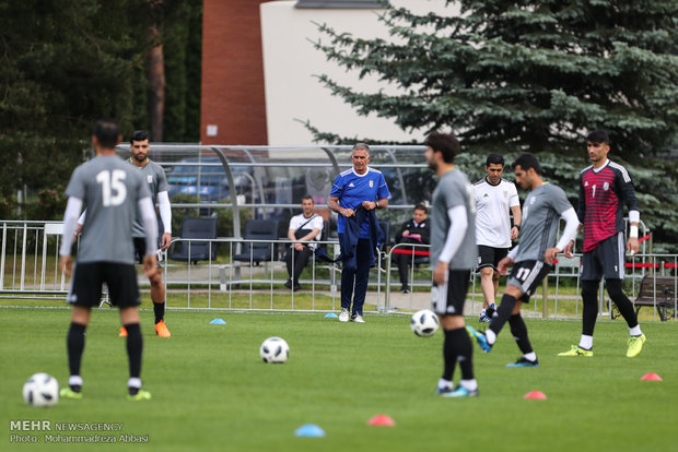 تمارين المنتخب الايراني 