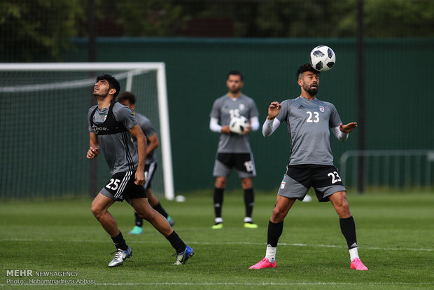 تمارين المنتخب الايراني 