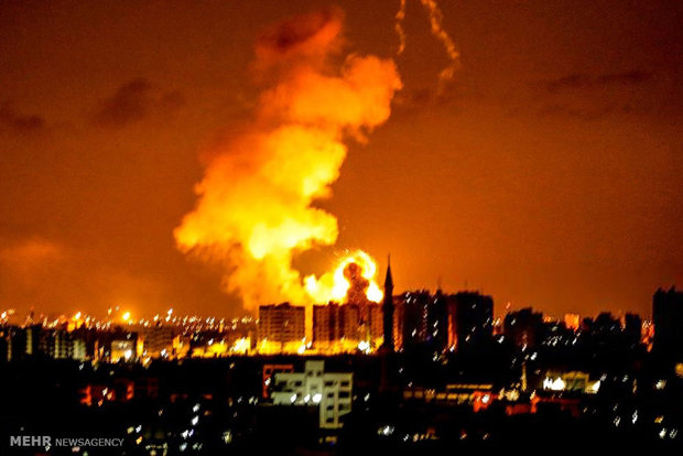 قصف صهيوني وسط قطاع غزة  والمقاومة تردّ بالصواريخ