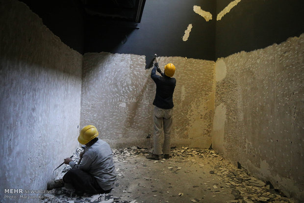عمليات ترميم متحف الفنون المعاصرة في طهران