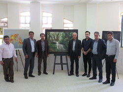 نمایشگاه نقاشی در شهرستان ممسنی برگزار شد