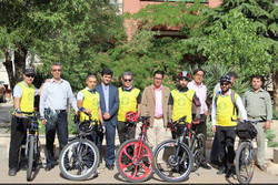 دوچرخه سواران حامی محیط زیست در قزوین