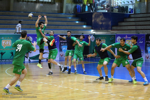 National handball team training session