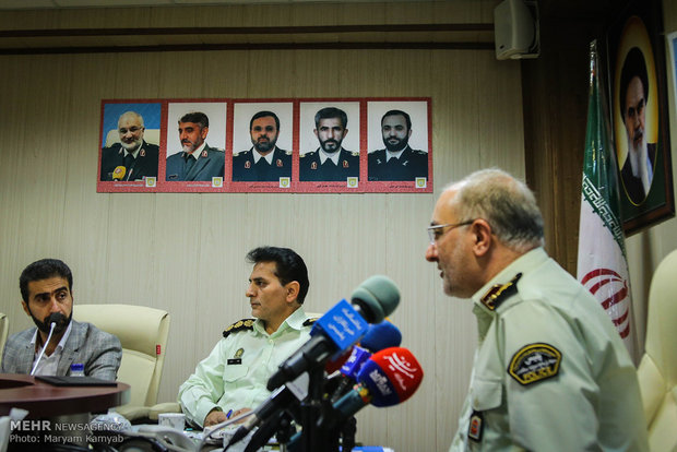 نشست خبری رئیس پلیس مبارزه با مواد مخدر