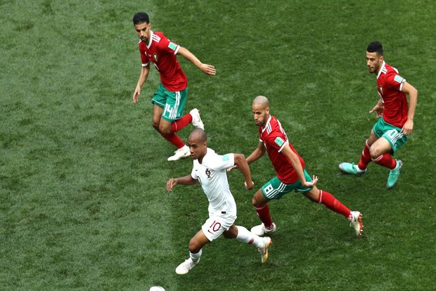 روس میں ورلڈ فٹ بال میچ میں پرتگال نے مراکش کو شکست دیدی