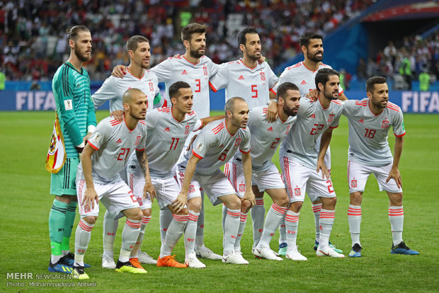 دیدار تیم های ملی فوتبال ایران و اسپانیا