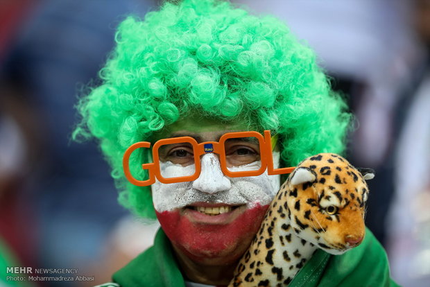 Iranian fans at Kazan Arena