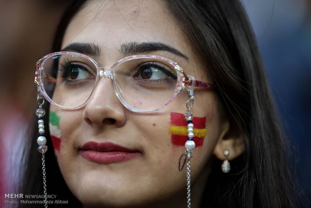 Iranian fans at Kazan Arena