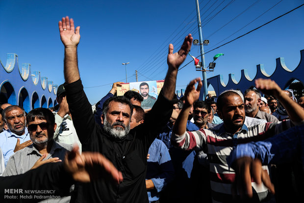 بازگشت پیکر شهید سید فاضل موسوی از خاک سوریه