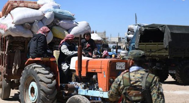 Displaced families return to villages cleansed of terrorism in Aleppo,Idleb