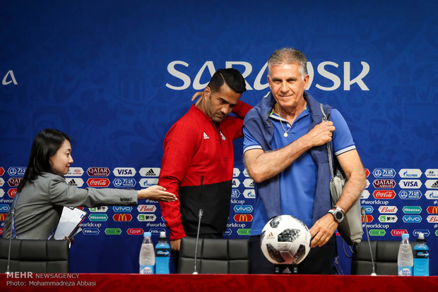 Carlos Queiroz presser