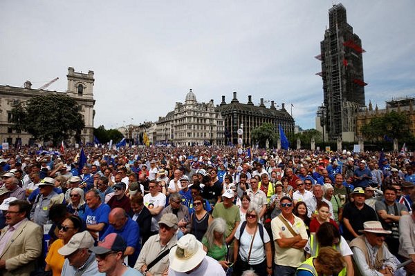 برطانیہ میں بریگزٹ کے خلاف مظاہرہ