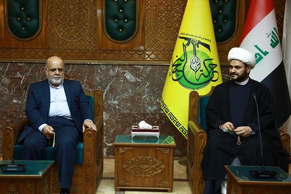 السفير الايراني ببغداد التقى أمين حركة النجباء 