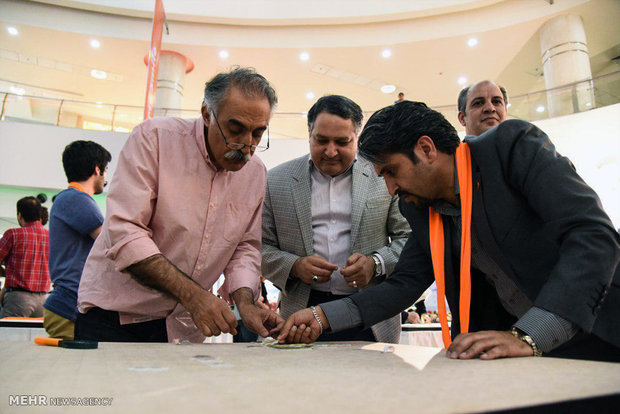 ساخت بزرگترین پازل با موضوع سمفونی لک لک ها 