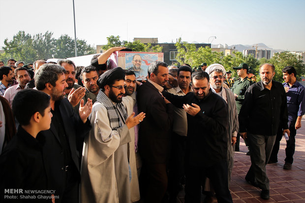 وداع با شهید دایی پور در دانشگاه افسری امام حسین(ع)