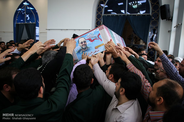 وداع با شهید دایی پور در دانشگاه افسری امام حسین(ع)