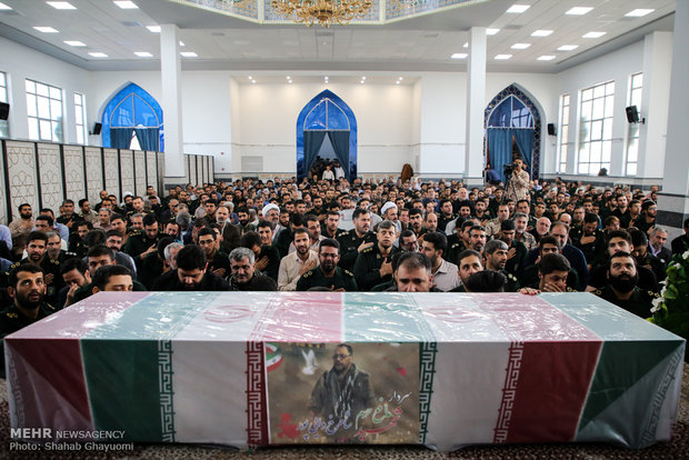 وداع با شهید دایی پور در دانشگاه افسری امام حسین(ع)