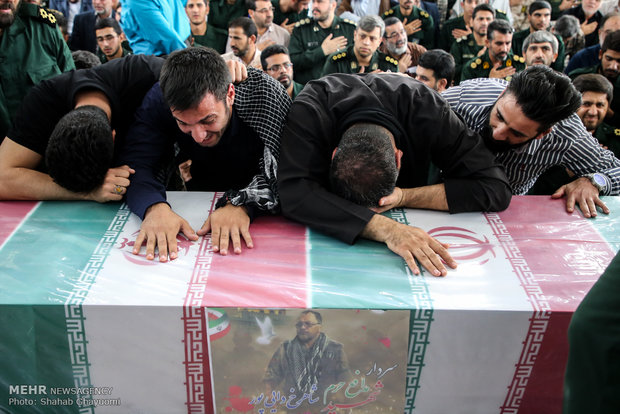 وداع با شهید دایی پور در دانشگاه افسری امام حسین(ع)