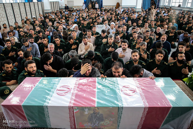 وداع با شهید دایی پور در دانشگاه افسری امام حسین(ع)