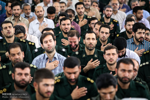 وداع با شهید دایی پور در دانشگاه افسری امام حسین(ع)